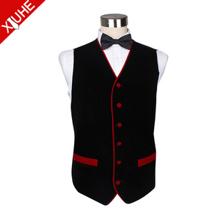 <strong>Silver</strong> Vest for Wedding OEM Stylish Grey Men's Tuxedo Vest Custom Polyester <strong>Waistcoat</strong> - Product Image 4