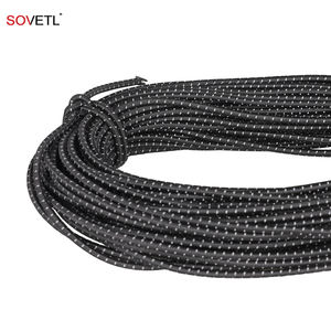 Custom Uhmwpe Shock Reflective <span class=keywords><strong>Cord</strong></span> 2 mm 3mm 4mm Resistente a la abrasión Ácido Anti UV Bungee Dyneemas UHMWPE Cuerda elástica reflectante - Product Image 2