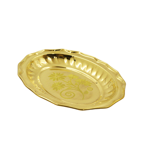 Bandeja Ovalada de Latón Hecha a Mano de Primera Calidad, Elegante Bandeja Decorativa para Servir, Perfecta para la Mesa del Comedor, Decoración del Hogar, Regalos Festivos - Product Image 3