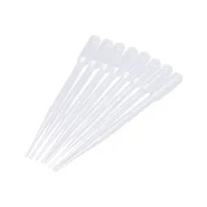 Disposable PE Clear Micro Transfer Graduated 3ml Medical Plastic Straw