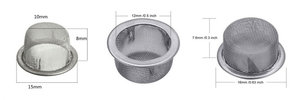 Hot Bán Nhà Sản Xuất Bán Buôn Vòng Thép Không Gỉ Ống Hút Kim Loại Bộ Lọc Màn Hình Khói Ống Phụ Kiện Khói Ống Lưới - Product Image 2