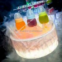 Garantie de qualité seau à glace personnalisé éclairage LED seaux modernes pour le vin pour le Champagne pour la bière cadeau pinces usine