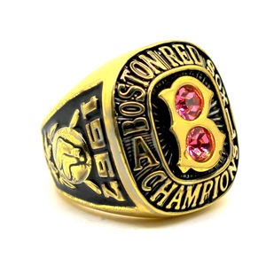 1967 Boston Red Sox Championship Men's Children's <b>Ring</b> Souvenir Collection Alloy Wedding Gift <b>Crystal</b> Rhinestone Traditional - Product Image 2