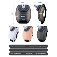 200ml Outdoor Running Silicone Wrist Water Cup pour Fitness Riding Sports Marathons Modern Design Portable Hydrating Kettle