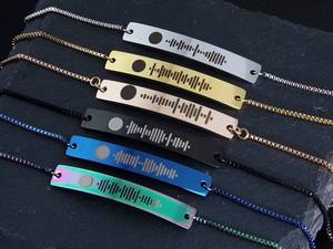 <span class=keywords><strong>Spotify</strong></span> Music Grabado <span class=keywords><strong>Pulsera</strong></span> Significativa <span class=keywords><strong>Pulsera</strong></span> Especial Personalizada Soundwave Bar <span class=keywords><strong>Pulsera</strong></span> Colorido Código de Música Joyería - Product Image 3