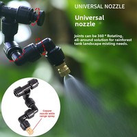 Pulvérisateur automatique pour reptiles, brumisateur réglable à 360 degrés, système de temporisation intelligent, humidificateur programmable pour terrarium et forêt tropicale