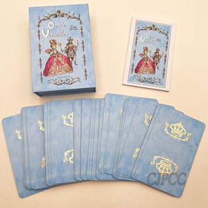 Cartes de tarot oracle de qualité supérieure, cartes d'affirmation à bords dorés, impression personnalisée pour la divination, usage spirituel avec guide - Product Image 2