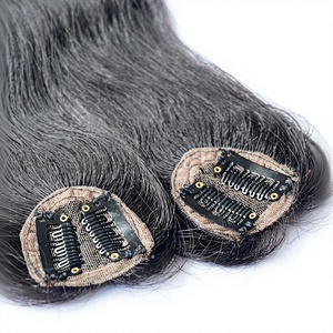 Extensions de cheveux indiennes Remy pour femmes, avec patch frontal - Product Image 3