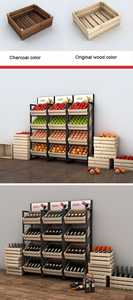 Estantería Comercial de Madera para Frutas y Verduras, Exhibidor para Tienda de Frutas y Verduras - Product Image 3