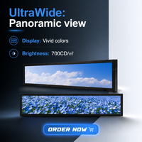 Écran LCD Commercial en Barre, Haute Luminosité, Ultra Large, Écran Numérique pour Magasin