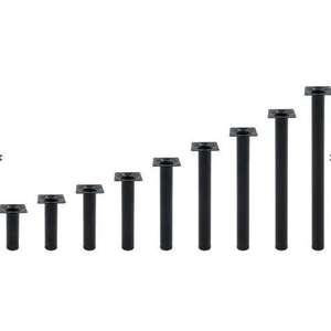 Pied en métal noir 75 cm pour Tables à manger Tables basses Armoires et chaises Pieds de meubles d'hôpital Référence 19 - Product Image 1