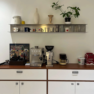 Mensola a Parete Multistrato a Forma di I in Acciaio Inossidabile, Espositore <span class=keywords><strong>per</strong></span> Decorazione Murale - Product Image 3