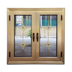 Fenêtre à battant en aluminium design de luxe Fenêtre intérieure à deux canaux pour la maison - Product Image 2
