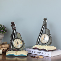Ornements en résine de violon, style bohème européen créatif, accessoires de décoration intérieure, modèle rétro nostalgique, accessoires de simulation, Fête des Pères