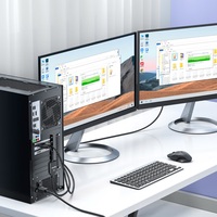 SAMZHE Convertidor DP a VGA 1080P/60Hz, Adaptador DisplayPort a VGA Hembra, Cable de Expansión para Monitor de Escritorio, Portátil, Proyector