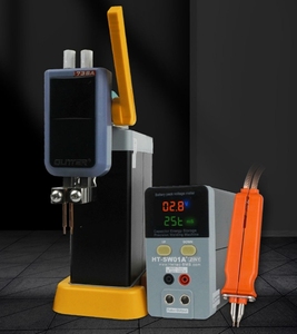 เครื่องเชื่อมแบบจุดด้วยตัวเก็บประจุสำหรับเก็บพลังงานพร้อมเครื่องทดสอบแรงดันไฟฟ้า - สำหรับซ่อมแบตเตอรี่มือถือและเชื่อมแบตเตอรี่ลิเธียม 18650 แบบพกพา - Product Image 1