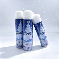 Spray de neige de Noël pour décorations de verre et de fleurs d'arbre de Noël, non fondant, pour créer une ambiance festive, fournitures de décoration