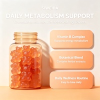 Gommes Métabolisme Quotidien OEM Complexe de Vitamines B Mélange Botanique Coup Énergie Soutien Gestion du Poids 60 Pièces