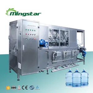 Good quality 300BPH agua 3&4&5 gallon monoblock drinking water filling washing capping machine