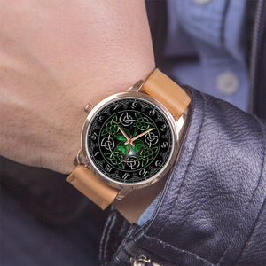 Montre-bracelet à quartz de luxe pour homme avec crâne et cœur Cadeaux souvenirs de la Saint-Valentin pour les amoureux Style de la mort - Product Image 2