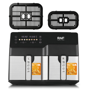 Freidora de Aire Multifuncional Raf 6L+4L, Saludable, Sin Aceite, con Doble Cesta, Horno Digital, Olla Doble, Freidora de Aire Inteligente, Freidoras Profundas S - Product Image 4