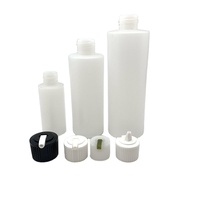 Bouteille cylindrique en plastique HDPE naturel de 30 ml, 60 ml, 120 ml, 250 ml, 500 ml, 1000 ml avec bec verseur rabattable, bouteille de lavage de voiture pour cire humide de voiture
