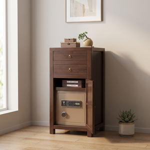 Coffre-fort numérique en bois massif de qualité supérieure avec serrure dissimulée pour usage commercial - Product Image 1