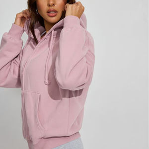 Sweat-shirts à capuche zippés pour femmes, respirants, en polaire, manches longues, streetwear, 100% coton, légers, parmi les plus vendus - Product Image 6