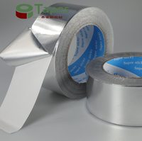 Ruban adhésif en aluminium avec colle à solvant et papier de support, conducteur, pour scellement, réfrigérateurs et conduits industriels