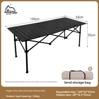Table de camping pliable portable en métal, design moderne, structure en fer, forme carrée, 2 places, mobilier d'extérieur personnalisable, marque