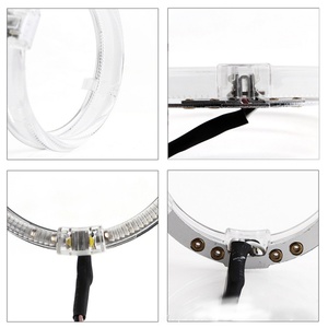 Phares LED Sanvi, accessoires automobiles, feux de jour LED, anneaux lumineux LED Angel Eye, guide de lumière LED super lumineux, anneau halo 80 mm 95 mm, ampoule LED auto - Product Image 4