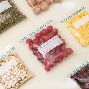 Sacs alimentaires refermables personnalisés à double fermeture éclair en LDPE pour congélation - Product Image 1