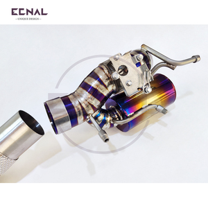 Per Ferrari 296 GTB 3.0T V6 2021+ Downpipe ad Alto Flusso e Sistema di Scarico <span class=keywords><strong>in</strong></span> Titanio con Valvola Frequency Racing <span class=keywords><strong>Crescendo</strong></span> - Product Image 5