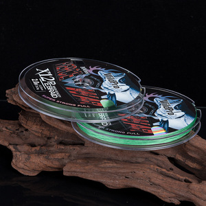 Ligne de pêche tressée WildPro X12P 100M 10LB haute résistance verte pour la pêche en mer - Product Image 4
