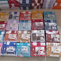 Ensemble de draps de lit en microfibre de luxe 8 pièces avec rideaux, taille King, ensemble de literie imprimé pour la maison, vente en gros