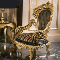Sofá de Lujo Diseño King Estilo Barroco Muebles Antiguos Conjuntos de Sofás Clásicos Reales Muebles de Sala para el Hogar de Lujo