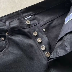 Jeans da <span class=keywords><strong>Uomo</strong></span> Personalizzati, <span class=keywords><strong>Pantaloni</strong></span> in Denim Baggy 15.5oz, Taglio Bootcut, Denim Giapponese Selvedge Grezzo per <span class=keywords><strong>Uomo</strong></span> - Product Image 3
