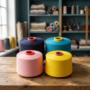 Filato Melange 100% Cotone di Alta Qualità, Filato Tinto OE, Morbido al Tatto per Lavoro a Maglia e Cucito - Product Image 3
