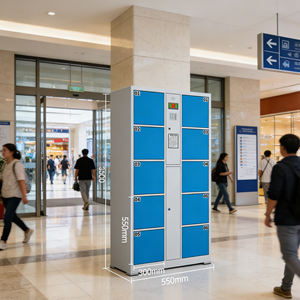 Casier intelligent en métal pour <span class=keywords><strong>colis</strong></span> <span class=keywords><strong>express</strong></span>, vestiaires de salle de sport, supermarchés et banques - Product Image 2