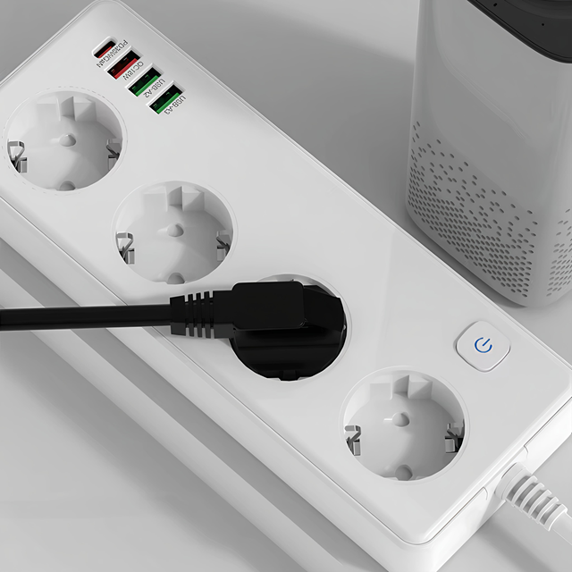 EU Extension Board Electric GAN Power Strip Fast Charging Port Power Strip Extension Socket with Usb  Multiprise Electrique