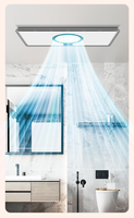 Chauffage d'air infrarouge PTC à LED pour plafond, ventilation, éclairage, 300x600mm, avec télécommande et protection contre la surchauffe, pour usage domestique, certifié CE.