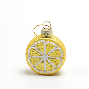 Thương Hiệu Thiết Kế Mới Sáng Bóng Mô Phỏng Chanh Trái Cây Mặt Dây Chuyền Đồ Trang Trí Thủy Tinh Chanh Quyến Rũ Thân Thiện Với Môi - Product Image 3