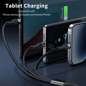 Câble de charge rapide 3-en-1 universel <span class=keywords><strong>pour</strong></span> iPhone 5-17, Android, Type C, iOS, Micro USB – Personnalisable OEM - Product Image 2