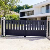 Luxe elektrisch verwarmde, poedercoating behandelde aluminiumlegering draaipoort met loopplank voor tuinhuis