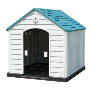 Afneembaar hondenhok voor buiten, van plastic, wind- en regenbestendig, geschikt voor middelgrote en grote honden. - Product Image 5