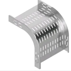 Support Customization Trough Type Galvanized Bridge Cable Tray Horizontal Elbow