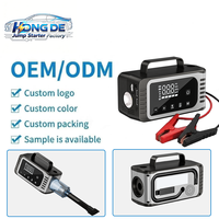 Démarreur de voiture multifonction 6000A avec pompe à air, aspirateur, batterie externe et lumière LED pour voitures, camions, SUV et motos