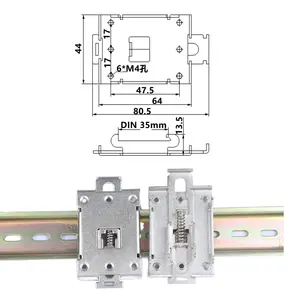 DIN35mm guide rail buckle guide rail installation buckle solid-state relay installation bracket seat din rail clip