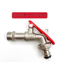 Robinet d'eau extérieur en alliage de zinc de 3/4 pouce, robinet mural Lockalbe, design moderne, robinet de jardin