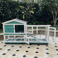 Poulailler en bois de haute qualité pour-6 poulets grand clapier extérieur avec nichoir pour poulet